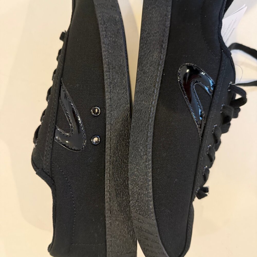 Tretorn Nylite Plus Women Black Canvas Lace Up Sneakers Tennis Shoes